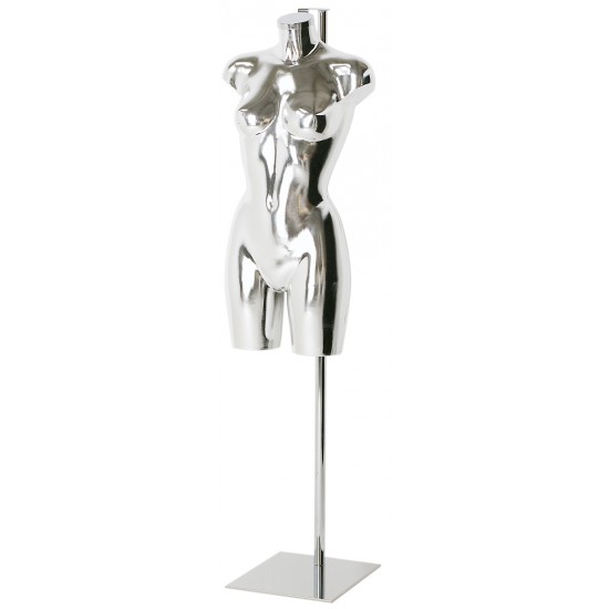 Aquarius display forms female, chrome finish with Stand Display Bodies