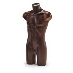 Aquarius Torso Only male, leather-paint finish