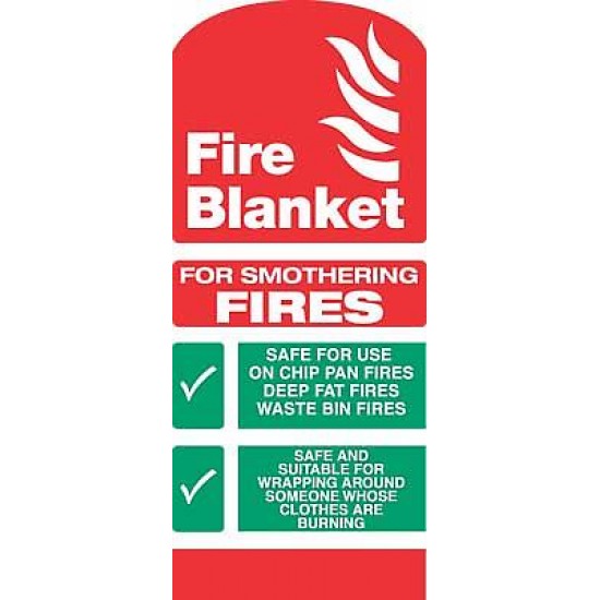 Fire equipment signs fire blanket