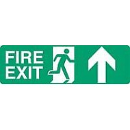 Fire Exit is straight on from here or straight on and up from here