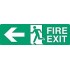 Fire exit signs left