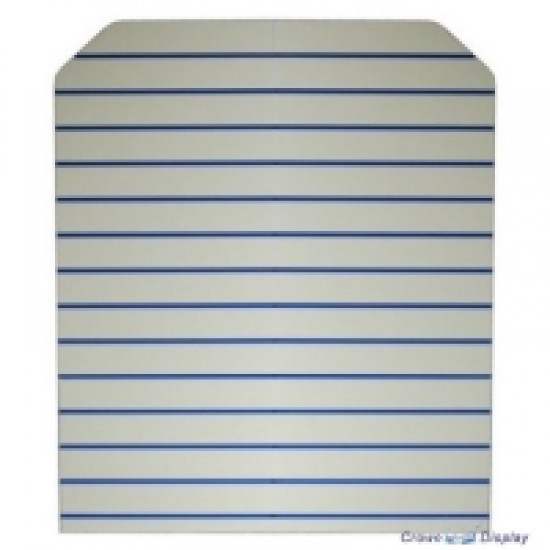 Woodgrain Slatted End Panel - Gondola Bay Retail Shelving Accessories
