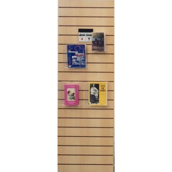 Woodgrain Slatted End Panel - Wall Bay Retail Shelving Accessories