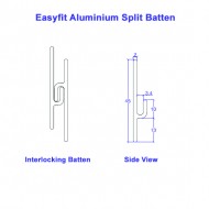 Easyfit Wall Battens 1000mm (Pack of 4 pairs)