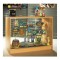 Glass Fronted Counter with solid Top