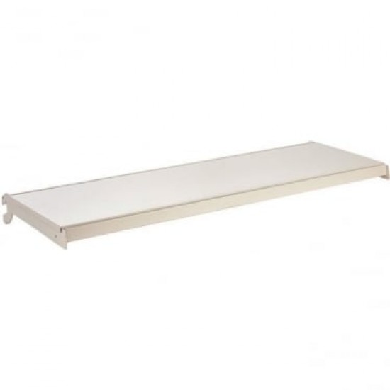 White Shelf and Brackets for Retail Shelving Units - W665 mm