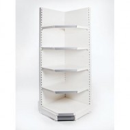 Retail Shelving Wall 90° Corner Unit - 4 x 370 mm Shelves