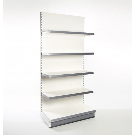  Retail Shelving Wall Unit - 4 x 370 mm Shelves, 1 x Base Shelf