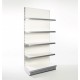  Retail Shelving Wall Unit - 4 x 370 mm Shelves, 1 x Base Shelf