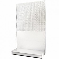  Retail Shelving Wall Unit - Plain & Perforated Panels - W1000 mm