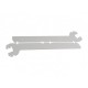 Shelf with brackets & ticket strip