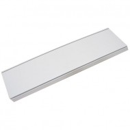 Shelf with brackets & ticket strip