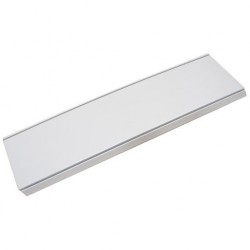 Shelf with brackets & ticket strip