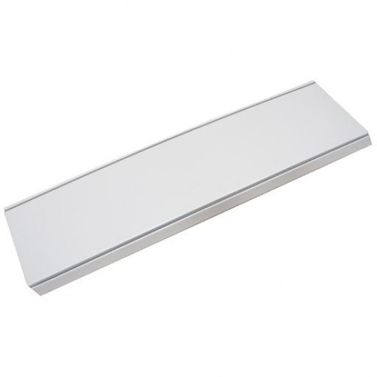 Shelf with brackets & ticket strip