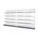  Retail Shelving Wall Unit - 4 x 370 mm Shelves, 1 x Base Shelf