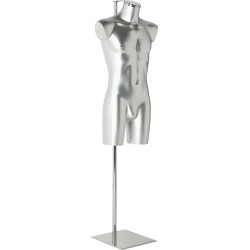Aquarius display forms male, silver finish with Stand