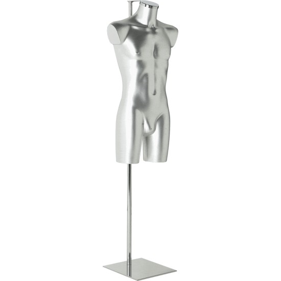 Aquarius display forms male, silver finish with Stand