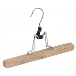 Trouser clamp hanger wooden
