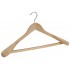 Shaped suit hanger wooden